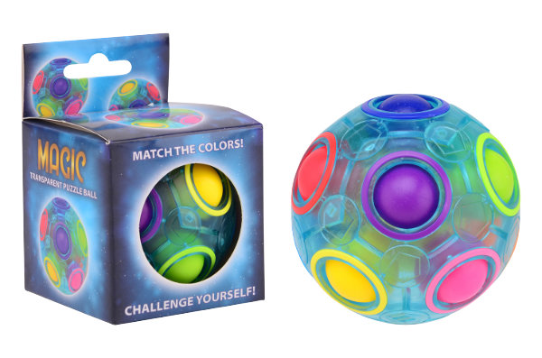 Magische puzzel bal semi-transp. 25052