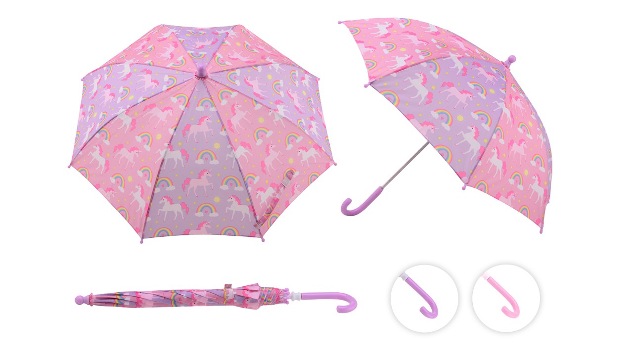 Paraplu eenhoorn en regenboog 27673