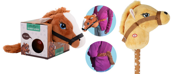 Paardenhoofd beige met elastiek 22296