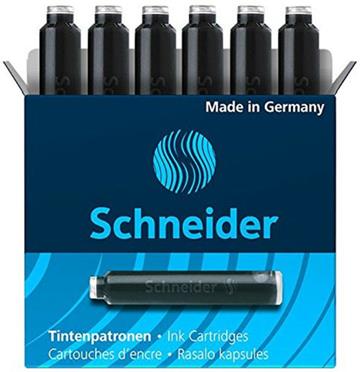 6 inktpatronen Schneider zwart 6601