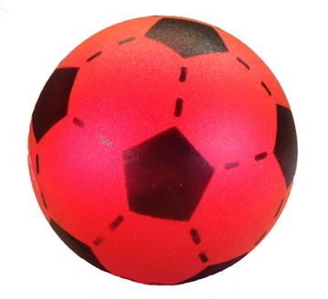 Foam voetbal rood 20 cm.