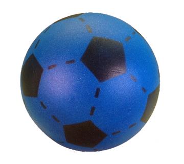 Foam voetbal blauw 20 cm.