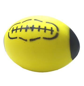 Foam rugby bal geel 24.5*18 cm