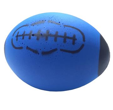 Foam rugby bal blauw 24.5*18 cm
