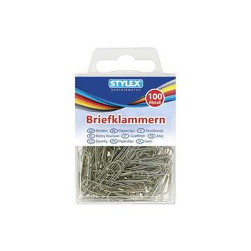 100 paperclips 32 mm zink 24445