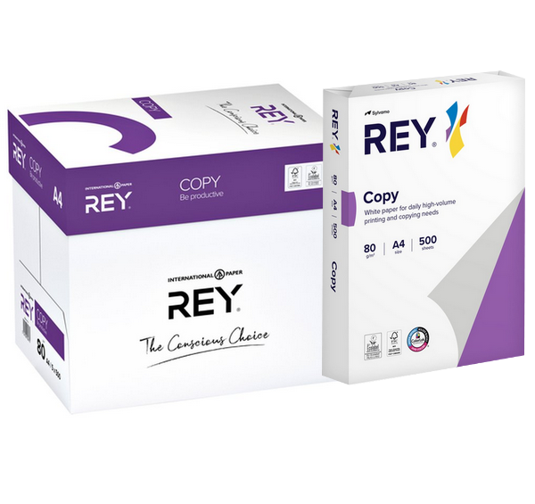 5x500 vel kopieerpapier Rey copy 80gr.A4