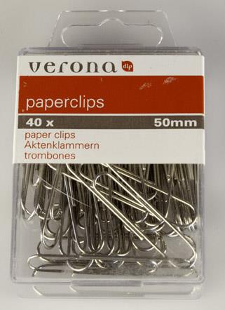 40 paperclips golvend zink 50 mm 1226