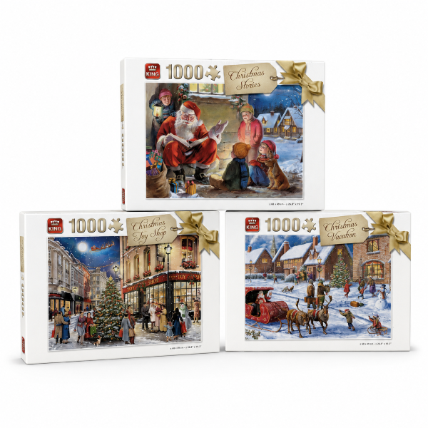 3 King Christmas puzzels 1.000 st .00300
