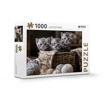 Rebo puzzel 1.000 st.Cute kittens 908165