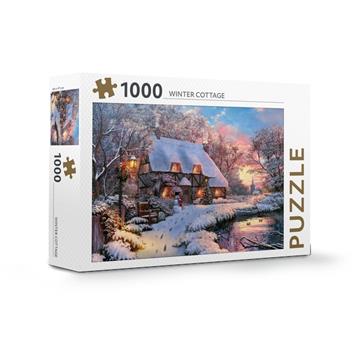 Rebo puzzel 1.000 st. Winter cottage