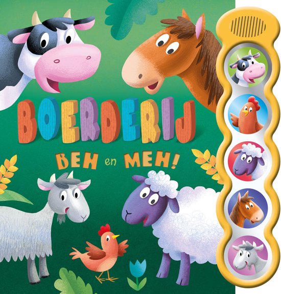 Rebo boek boerderij BEH en MEH 5 geluid.