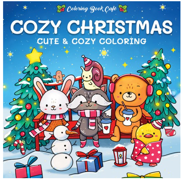 Cozy Christmas Cute & Cozy colouring