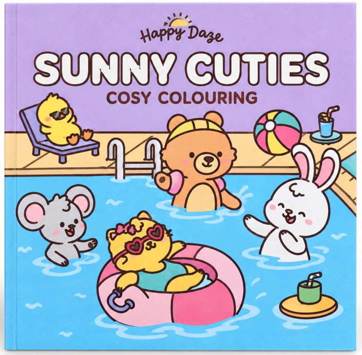 Sunny cuties happy days Cosy colouring