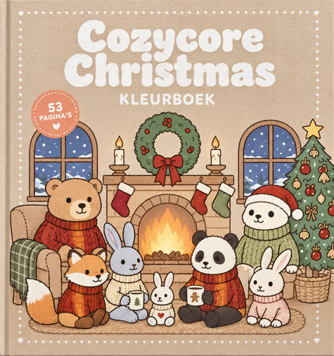 Cozycore Christmas kleurboek