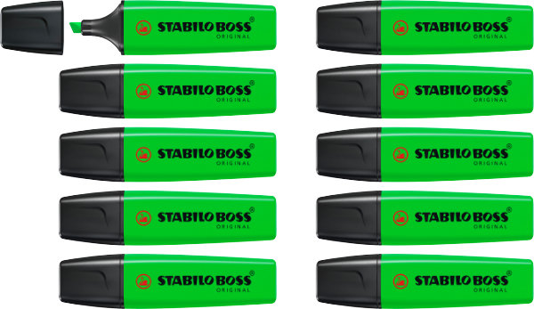 10 Stabilo accentueer stift Groen 70/33