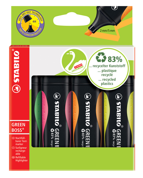 4 greenboss markeerstift in etui 6070/4