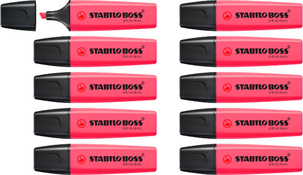 10 Stabilo accentueer stiften70/56 Roze