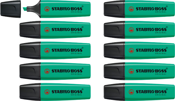 10 Stabilo accent.stift Turquoise 70/51