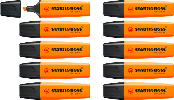 10 Stabilo accentueer stift Oranje 70/54