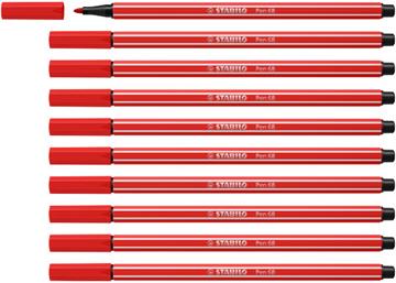 Stabilo 10 pen 68 rood 68/48