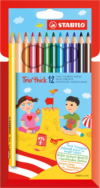 12 stabilo trio dik kleurpotloden 203/12