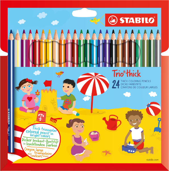24 stabilo trio dik kleurpotloden 203/24