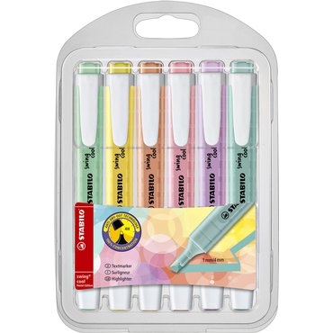 6 Stabilo Swing cool pastel in etui 275/