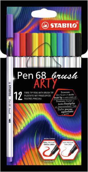 12 Stabilo Art pen 68 brush 568/12-21-20