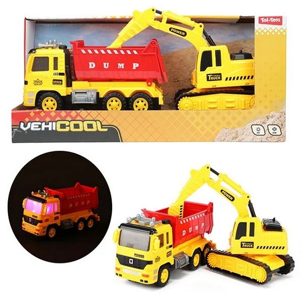 Vehicool Kiepwagen met graafmach. 24069A