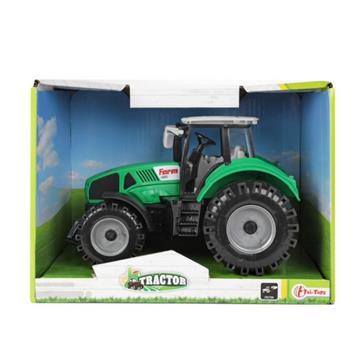 Tractor 20 cm frictie groen 28510B