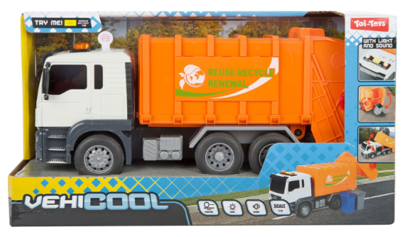 Vuilniswagen 21 cm. frictie 23376A