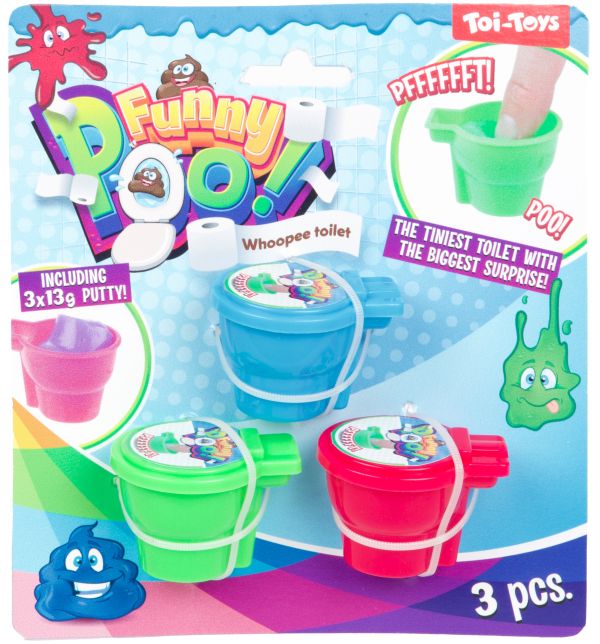 Funny poo 3 scheetputty in toilet 12508A