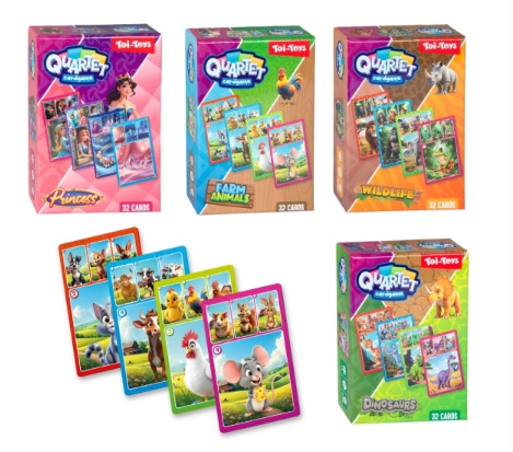 Kaartspel kwartet 4 ass. 51067Z