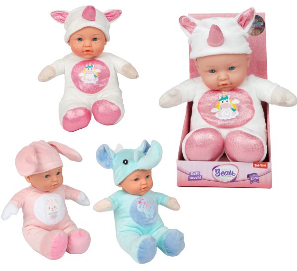 Zachte babypop in dierenpakje 02083Z