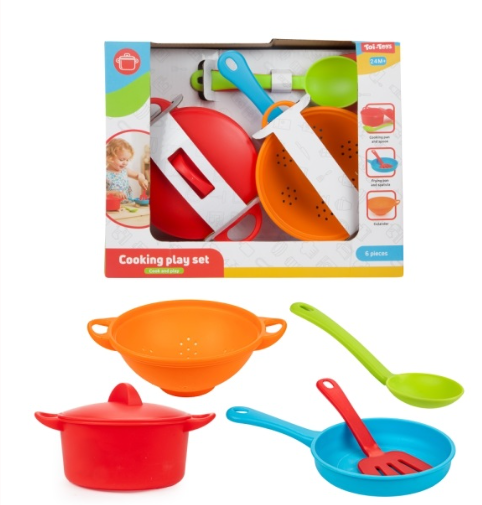 Pannenset 6 dlg. met spatels 13010A
