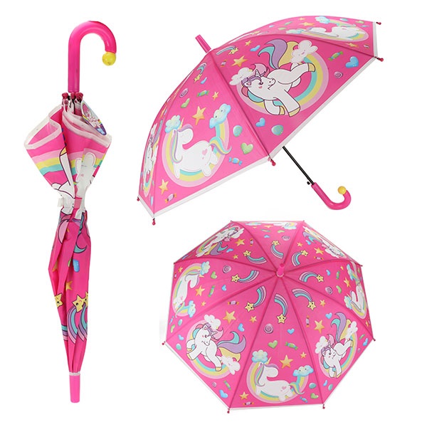 Paraplu met eenhoorns 80 cm 68060A