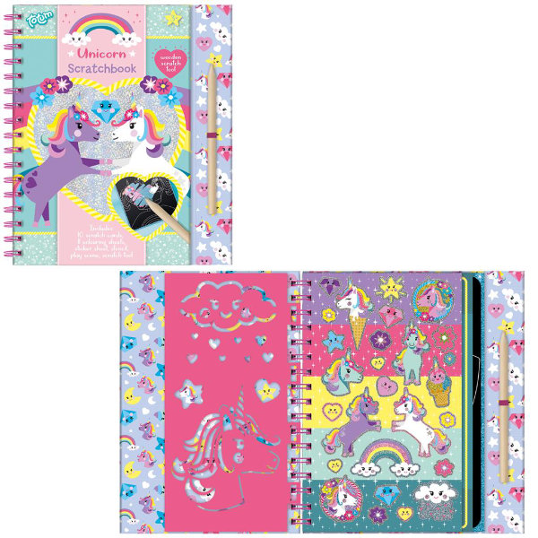 Unicorn krasboek met ringband 071605