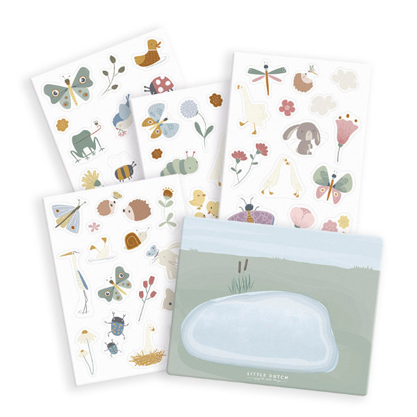 Little dutch raamstickers Flowers 120051