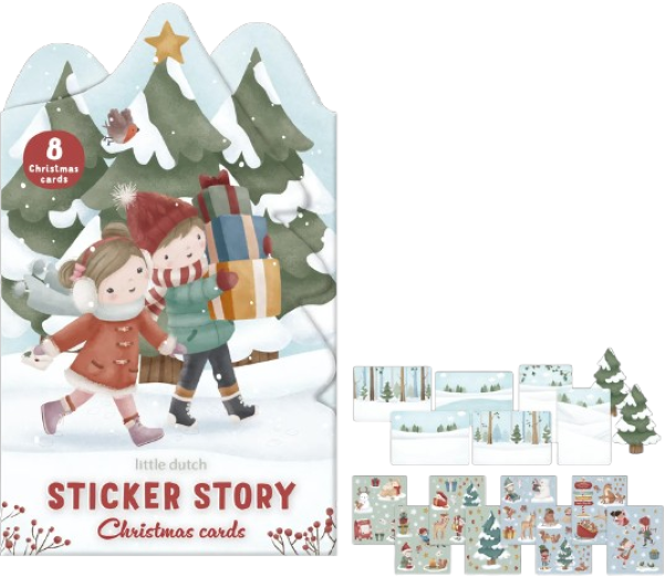 Little d. sticker story kerstmis 126640