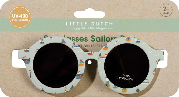 Little dutch zonnebril blauw rond 125209