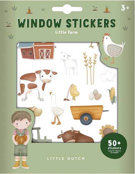 Little dutch raamstickers little farm