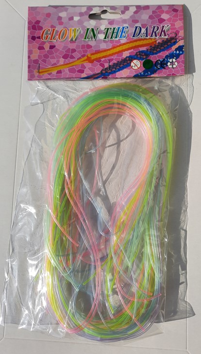 25 Glow in the dark knooptouwtjes