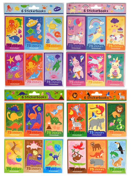 6 uitdeel stickerboekjes B1140