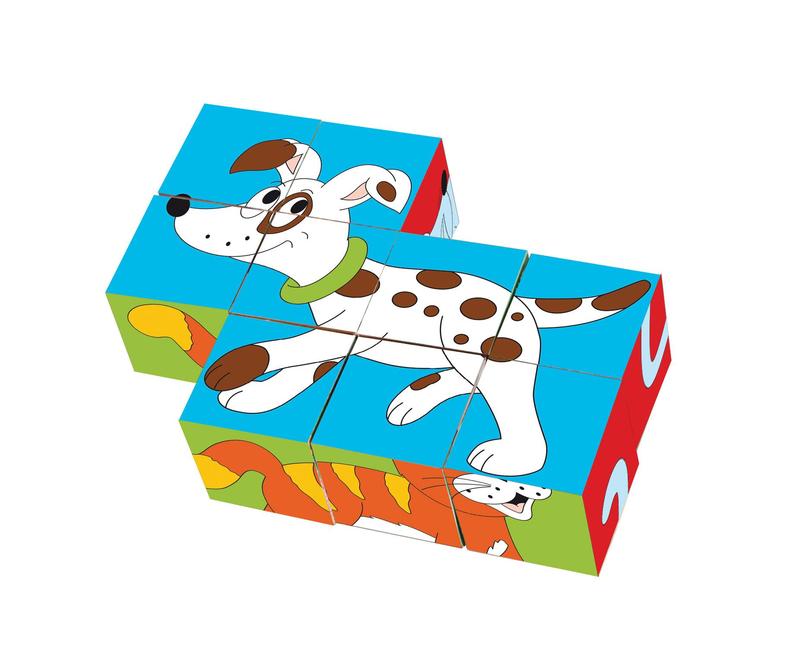 Woody blokkenpuzzel 9 delig. 91138