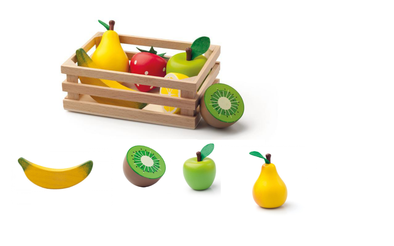 Woody Fruit in kratje 6 delig 91170