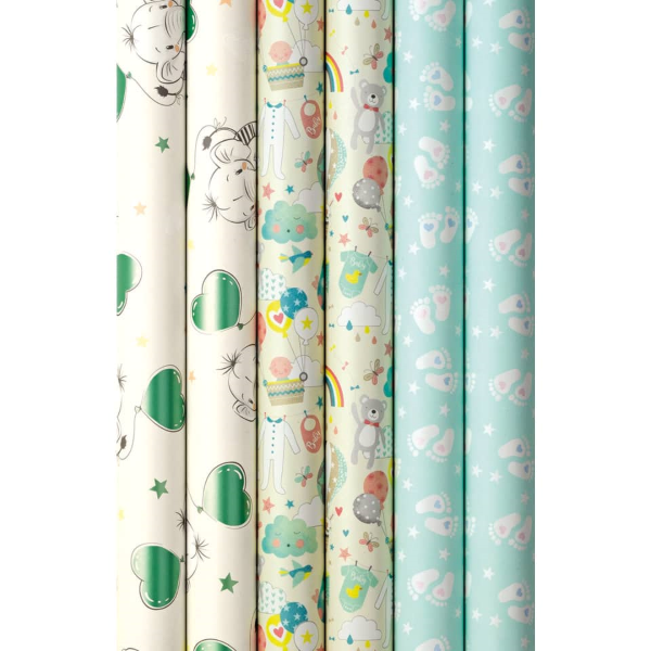 Rol geschenkpapier Baby 200x70cm 3A3245